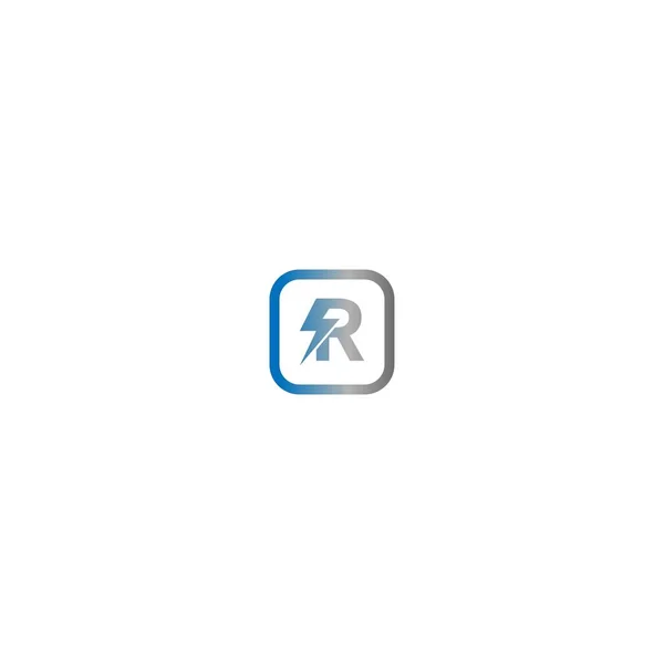 Блискавка Літера Логотип Градієнт Кольору Концепція Дизайну Ілюстрація — стоковий вектор