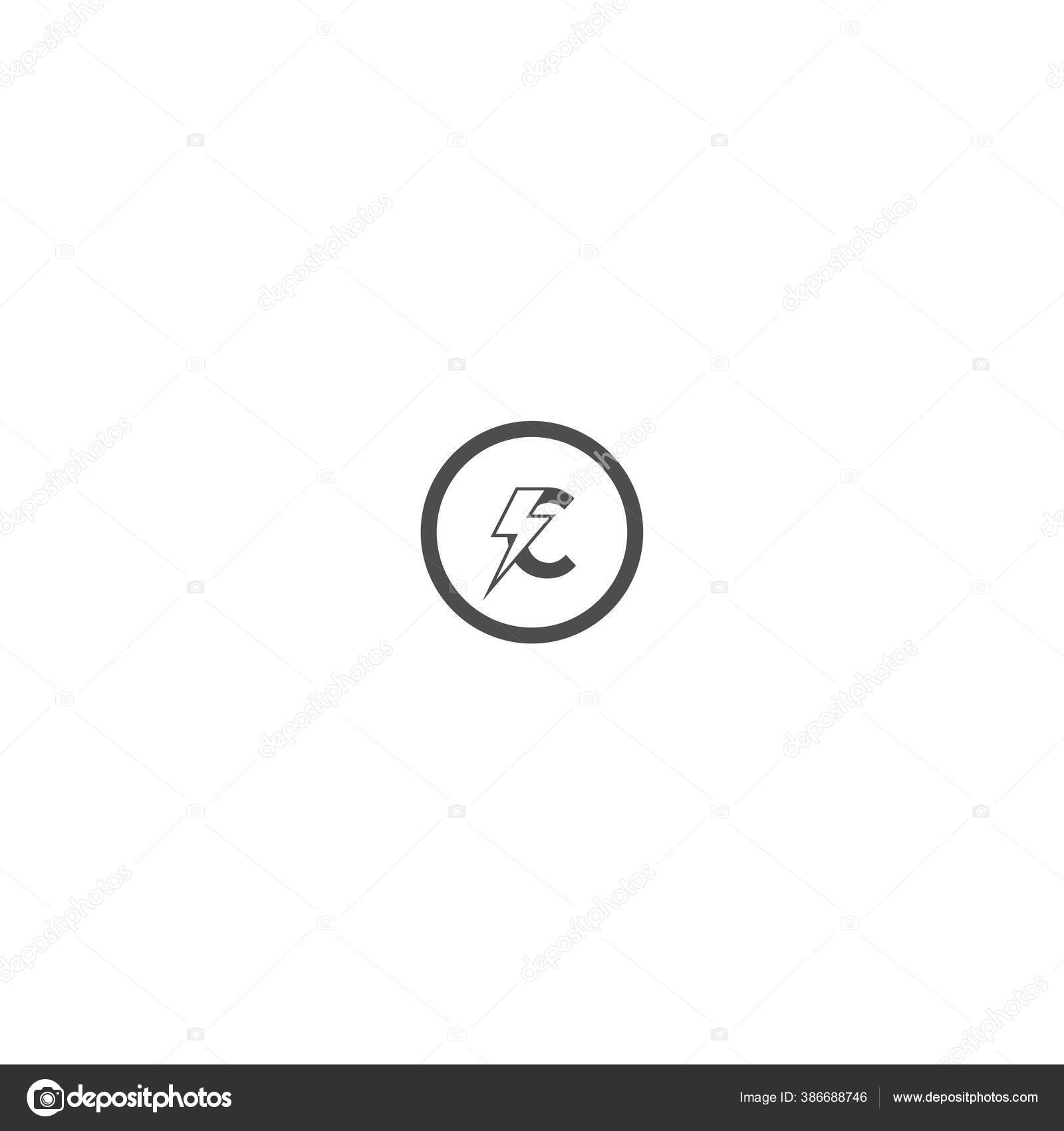 Desain Logo Huruf Kombinasi Dengan Ikon Petir Dalam Warna Desain Logo Huruf Kombinasi Dengan Ikon Petir Dalam Warna