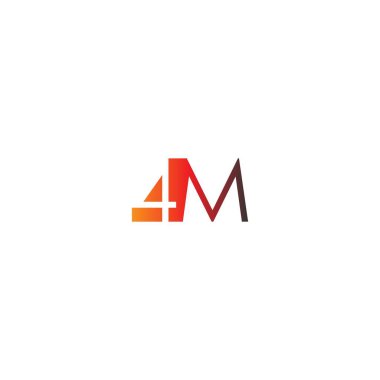 Harf 4M logo kombinasyonu, renk olarak