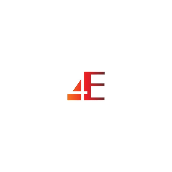 Letter Logo Combination Gradations Color — Stock Vector