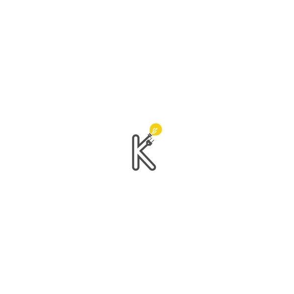 字母K和播客标志组合设计概念 — 图库矢量图片