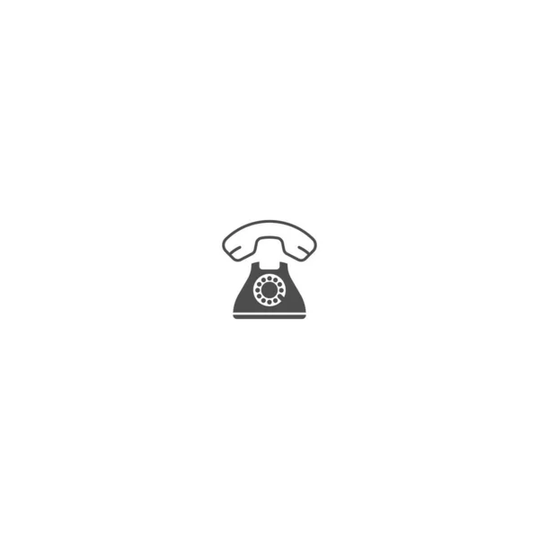 Telefon Simgesi Logo Vektör Şablonu — Stok Vektör