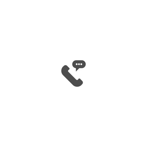 Teléfono Burbuja Chat Icono Logo Vector Plantilla — Archivo Imágenes Vectoriales