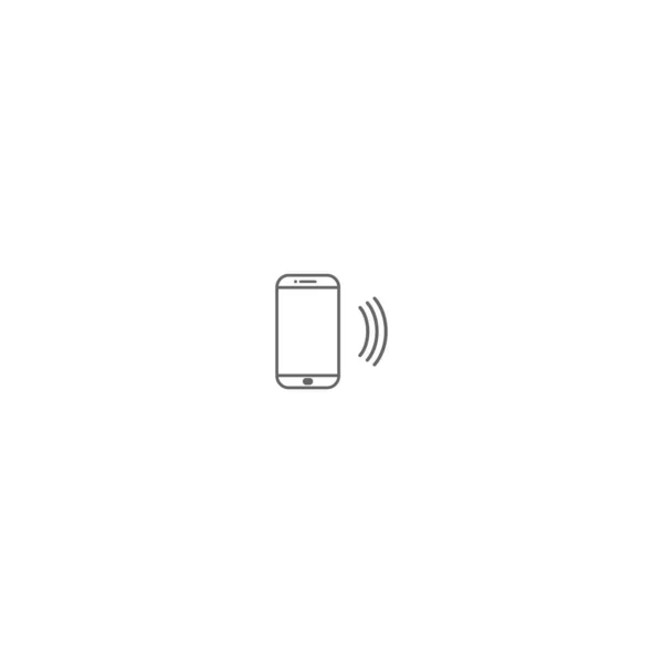 Smartphone Ringging Logotipo Ícone Vetor Modelo — Vetor de Stock