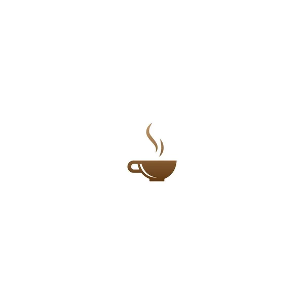 Kávé Csésze Logó Vektor Kávézó Ikon Sablon — Stock Vector