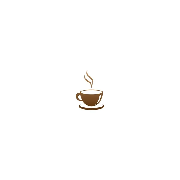 Caffè Tazza Logo Vettoriale Modello Icona Caffè — Vettoriale Stock