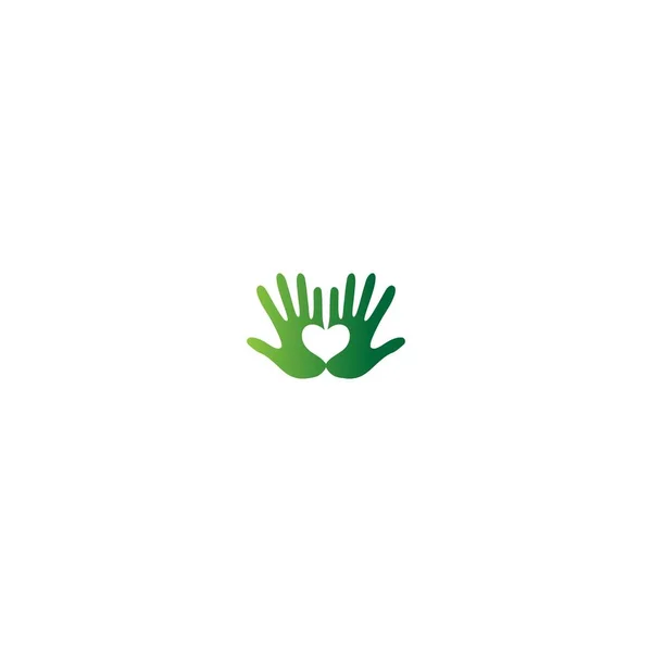 Handpflege Symbol Logo Symbol Vektor Vorlage — Stockvektor