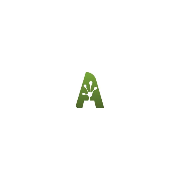 Дизайн Логотипу Літери Жаб Відбитки Концепції Ілюстрація Піктограми — стоковий вектор