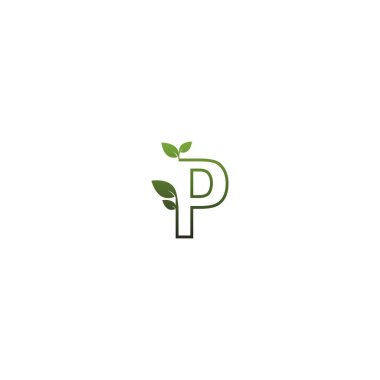 Yaprak yazı tipi, harf tasarım konsepti çizimi