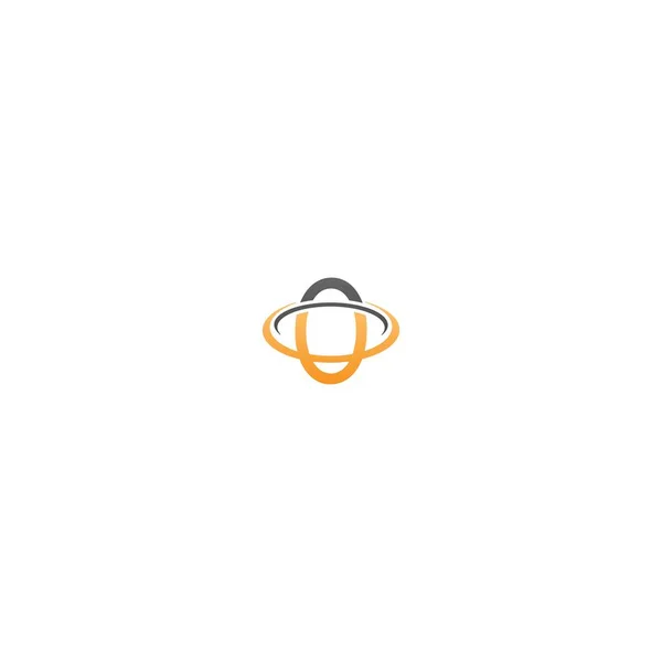Cercle Lettre Logo Lettre Conceptuelle Cercle Icône — Image vectorielle