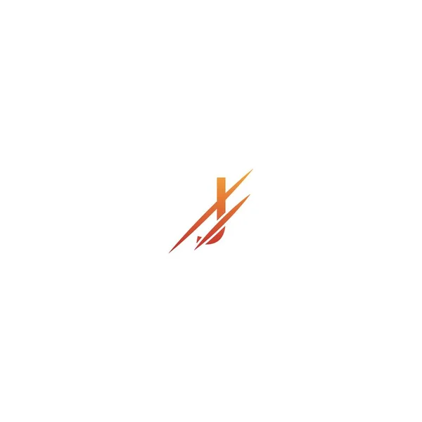 Letter Slash Logo Concept Letter Icon Slash — Stockvector