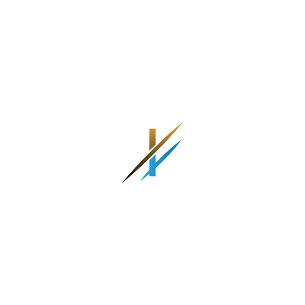 Brev Slash Logo Koncept Brev Ikon Snedstreck — Stock vektor