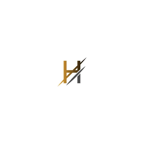 Letter Slash Logo Concept Letter Icon Slash — 스톡 벡터