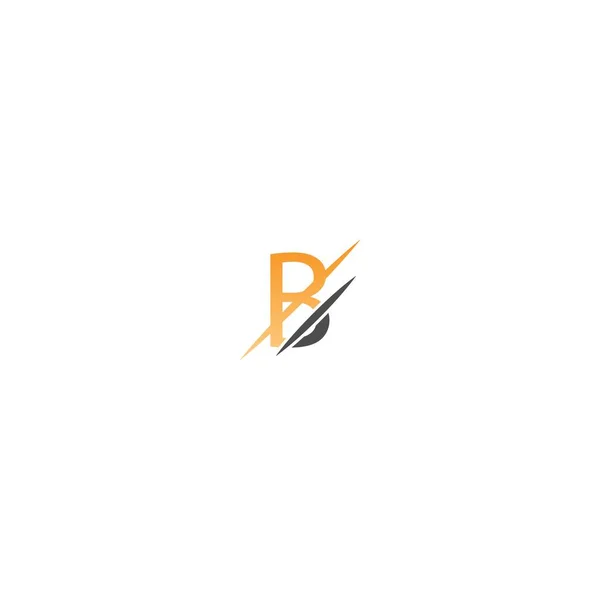 Bokstaven Slash Logo Konceptbokstav Ikon Snedstreck — Stock vektor