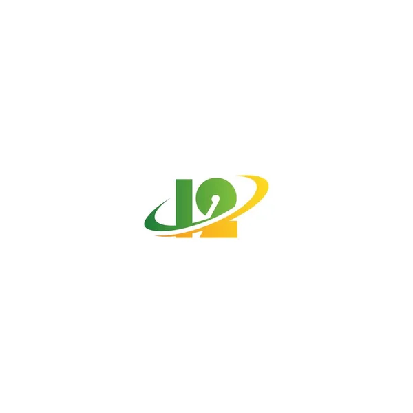 Logo Okręgu Liczbowego Numer Koncepcyjny Ikona — Wektor stockowy