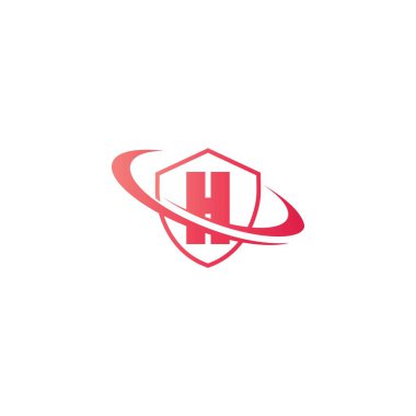 Harf dairesi logo konsept şablonu