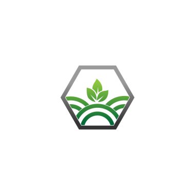 Tarım Logosu. Ağaç yaprağı vektör logosu tasarımı, çevre dostu kavram.
