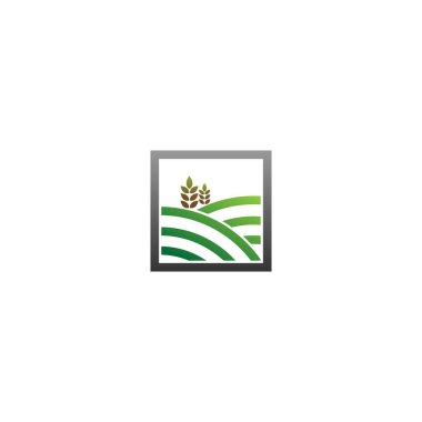 Tarım Logosu. Ağaç yaprağı vektör logosu tasarımı, çevre dostu kavram.