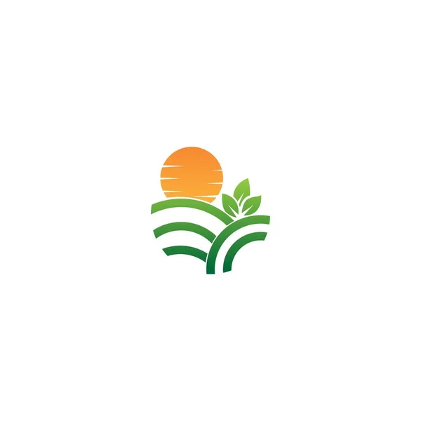 Логотип Сельского Хозяйства Векторный Логотип Дерева Экологически Чистая Концепция — стоковый вектор