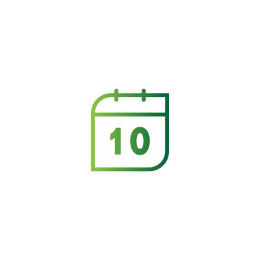 Takvim tarihi simge vektör şablonu