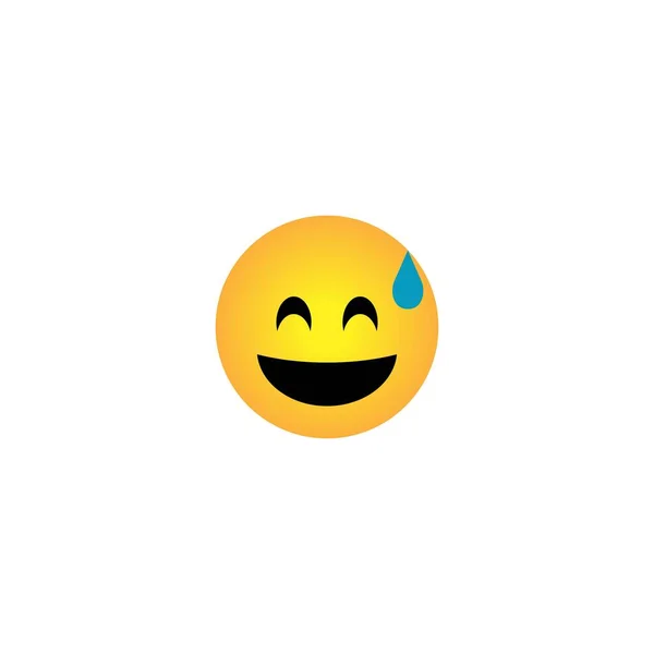 Face Emoticon Digital Chat Object Icon Design Vector — 스톡 벡터