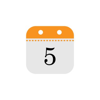 Takvim tarihi simge tasarım şablonu