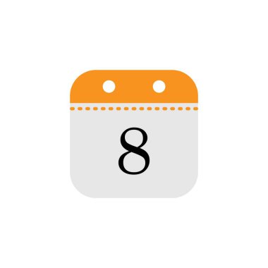 Takvim tarihi simge tasarım şablonu