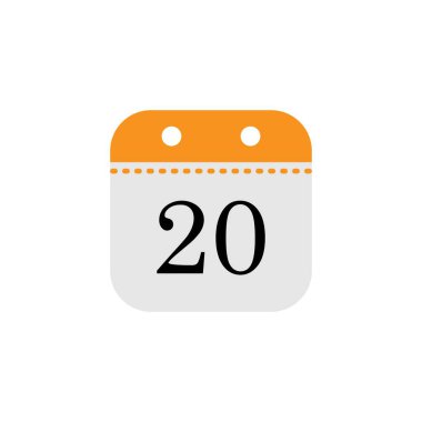 Takvim tarihi simge tasarım şablonu