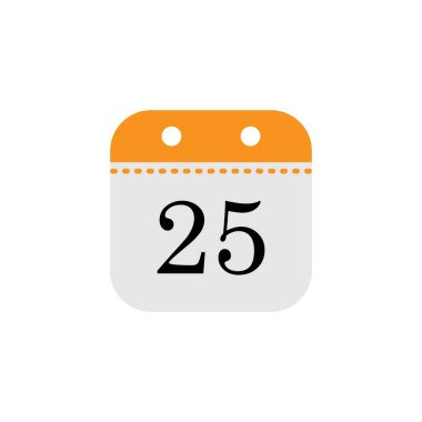 Takvim tarihi simge tasarım şablonu