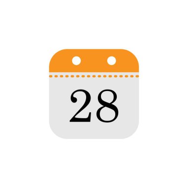 Takvim tarihi simge tasarım şablonu