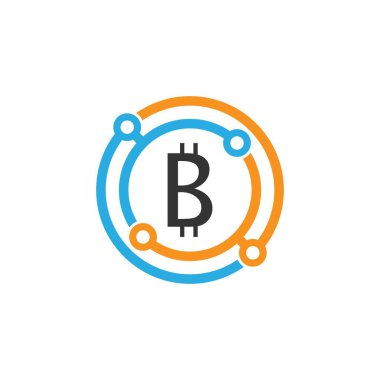 Şifreli para simgesi tasarım vektörü