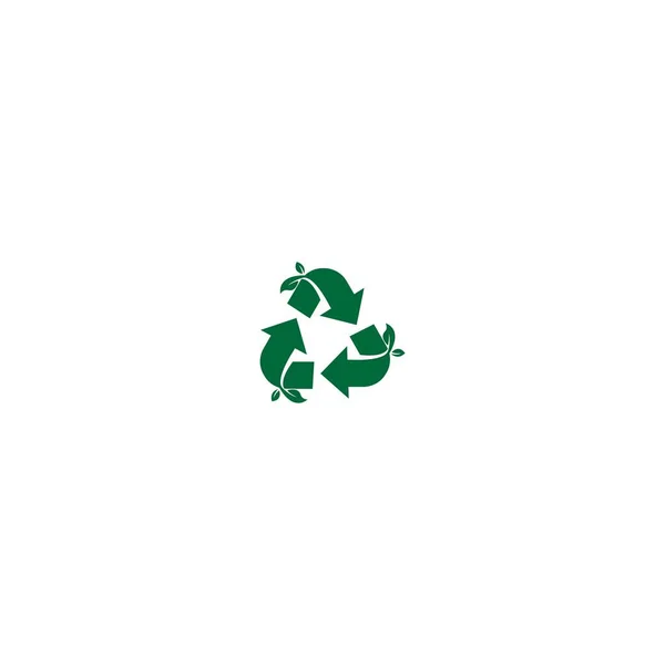 Recycling Zeichen Symbol Kreis Design Vektor — Stockvektor