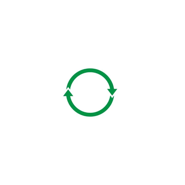 Återvinningsskylt Ikon Cirkel Design Vektor — Stock vektor