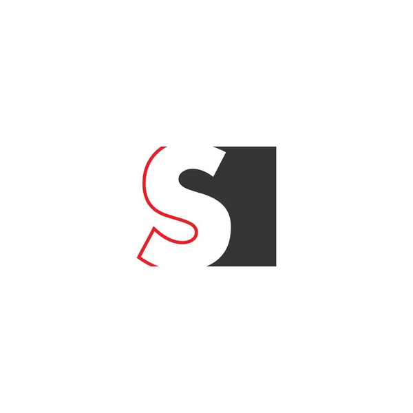 Letter Square Design Concept — Stock Vector
