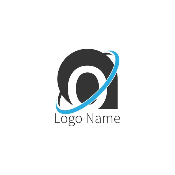 Логотип Круга Буквы Буква Дизайна Иллюстрация Концепции Круга Значка — стоковый вектор