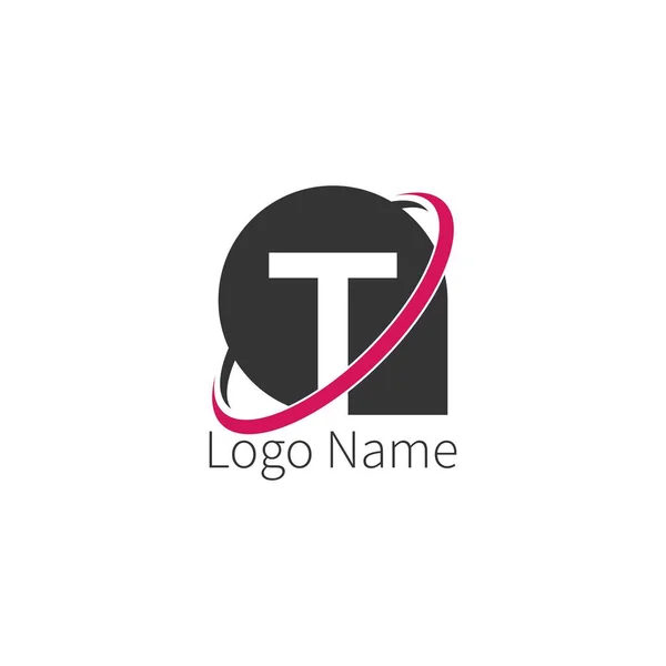 Bokstav Cirkel Ikon Logotyp Design Bokstav Ikon Cirkel Begrepp Illustration — Stock vektor