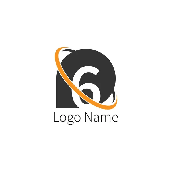 Número Icono Círculo Logo Número Diseño Icono Círculo Concepto Ilustración — Archivo Imágenes Vectoriales