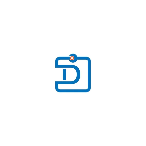 Bokstav Logotyp Ikon Bildar Skiftnyckel Och Bult Design Koncept — Stock vektor