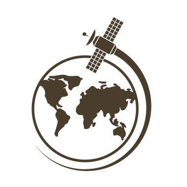 Uydu İletişim Alanı Simgesi Tasarımı