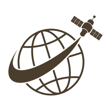 Uydu İletişim Alanı Simgesi Tasarımı