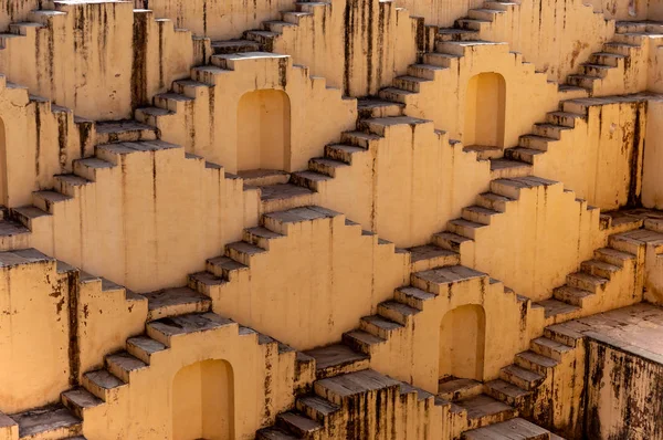 Arquitetura Escadas Abhaneri Baori Stepwell Jaipur Rajasthan Índia — Fotografia de Stock