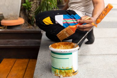 Takım el daldırma fırça sıcamı vernikleme.