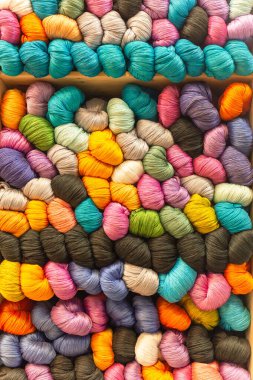 Pamuk materyali arkaplan desenli vertica çok renkli resim