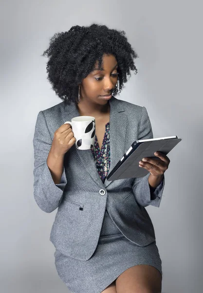 Negra Afro Americana Empresária Escritora Como Palestrante Principal Para Seminário — Fotografia de Stock