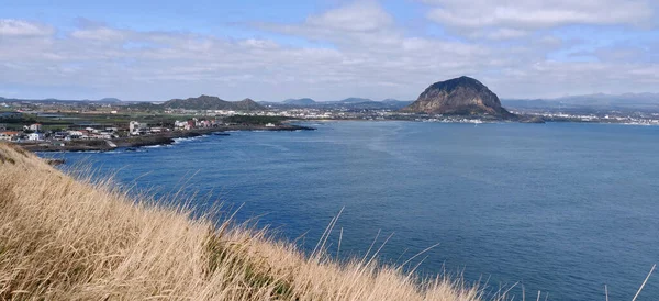 Sanbang San Mountain Landscape Seen Ocean Jeju Island South Korea — Stock Photo, Image