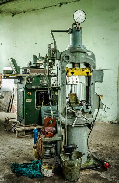 Vieja Máquina Moldeo Fábrica Ferretería — Foto de Stock