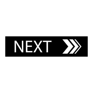 Web sitesi veya uygulama için vektör düğmesi. Düğme - Sonraki