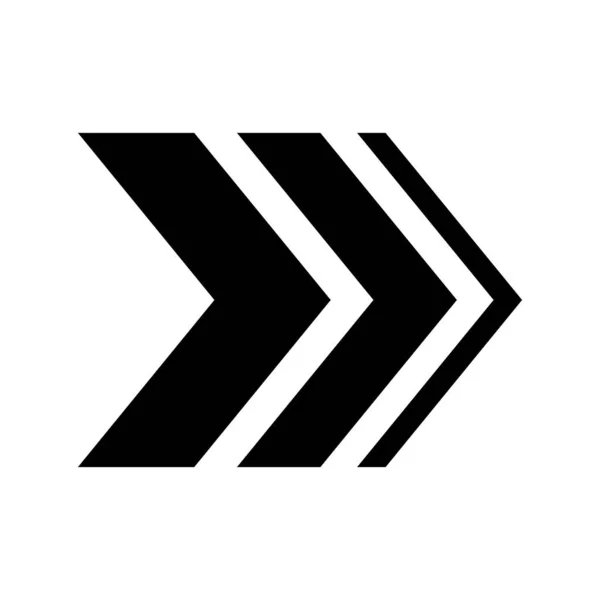 Icono Del Contorno Flecha Derecha Símbolo Ilustración Del Logotipo Para — Archivo Imágenes Vectoriales
