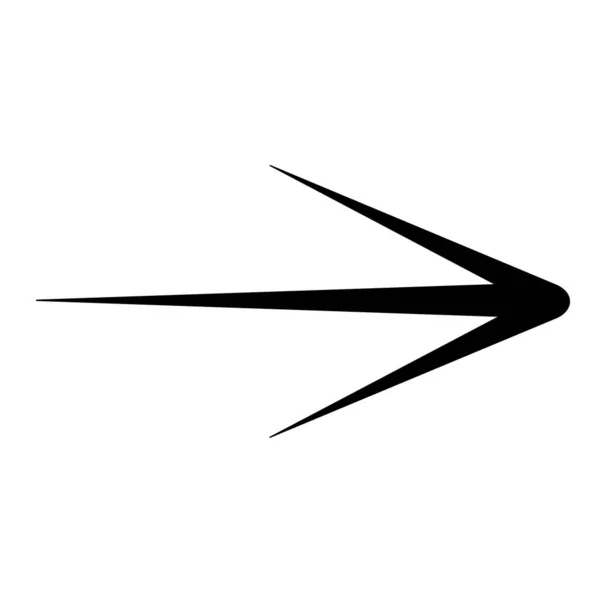 Höger Pil Skissera Ikonen Symbol Logotyp Illustration För Mobila Koncept — Stock vektor