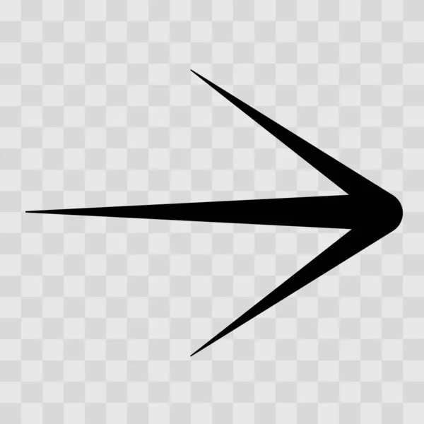 Icona Del Contorno Freccia Destra Simbolo Illustrazione Del Logo Concetto — Vettoriale Stock